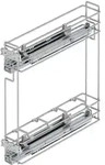 Emuca Flaschenregal, Chrom, Metall, 10.6x50x47.5 cm, K&uuml;chen, K&uuml;chenm&ouml;bel,