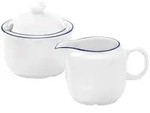 Seltmann Weiden Milch-, Wei&szlig;, Blau, Keramik, Rund, 2 cm, Kaffee & Tee, Zuckerdosen