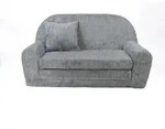 Fortisline Kindersofa, Hellgrau, Textil, Uni, Rund, 78x45x104 cm, Oeko-Tex&reg;...