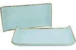 Creatable Servierplatten-Set, Pastellblau, Keramik, 2-teilig, rechteckig,...
