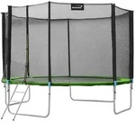 Hauki Trampolin, Gr&uuml;n, Metall, Rund, 427x260x427 cm, Outdoor Spielzeug,