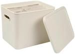 Rotho Organizer MY Paper, Wei&szlig;, Kunststoff, 29x29.5x37 cm, Deckel, stapelbar,...