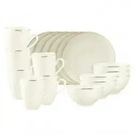 Seltmann Weiden Fr&uuml;hst&uuml;cksservice, Creme, Keramik, 18-teilig, Rund, 2x2x2 cm, Essen