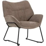 Mr. Deko Sessel, Beige, Metall, Uni, 1-Sitzer, 73x76x67 cm, Esszimmer, St&uuml;hle,