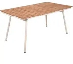 Gardenson Gartentisch, Braun, Holz, Metall, Teakholz, Hartholz, rechteckig,...