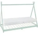 Ml-Design Kinderbett, Mintgr&uuml;n, Holz, Kiefer, Rechteckig, 90x200 cm, Kinder- &