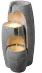 Teamson Home Gartenbrunnen, Grau, Kunststoff, 36x71x35 cm, Gartenzubeh&ouml;r,...