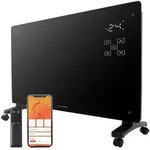 Klamer Konvektor, Schwarz, Kunststoff, Metall, 2,500 W, 25x55x85 cm, Freizeit, Heizen