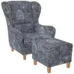 Supellex Ohrensessel, Grau, Textil, 92x108x92 cm, Wohnzimmer, Sessel,...