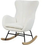 Svita Schaukelsessel, Wei&szlig;, Textil, 1-Sitzer, 66x92x82 cm, Wohnzimmer, Sessel,