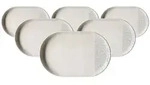 Ritzenhoff Breker Servierplatten, Grau, Keramik, Oval, 13x2x20 cm, Tischkultur &