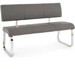 Idimex Esszimmerbank, Grau, Textil, Metall, Mode, 135x87x56 cm, Esszimmer,...