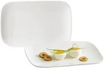 Ritzenhoff Breker Servierplatten, Wei&szlig;, Keramik, Rechteckig, 15x2x23 cm, Tischkultur