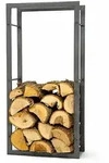 DanDiBo Kaminholzregal, Grau, Metall, 44x100x20 cm, Kleinm&ouml;bel, Kamine & Zubeh&ouml;r,