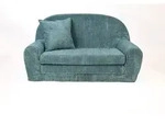Fortisline Kindersofa, T&uuml;rkis, Textil, Uni, Rund, 78x45x104 cm, Oeko-Tex&reg;...