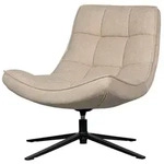 Livetastic Sessel Maudi, Natur, Metall, 74x84x86 cm, Sitzfl&auml;che 360&deg; drehbar, Bezug