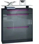 Vladon Schuhschrank, Grau, Holzwerkstoff, 89x104x23 cm, Garderobe,...