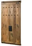 Massivmoebel24 Wandgarderobe, Braun, Holz, Echtholz,Mangoholz, Rechteckig, 100x190x8