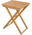 Klapp-Tisch, Braun, Naturmaterialien, 31x52x42 cm, Gartenm&ouml;bel, Gartentische,