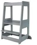 tiSsi Lernturm tiSsi&reg; Felix, Hellgrau, Holz, Buche, massiv, 54x91x45 cm, Babym&ouml;bel,