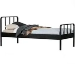 Mid.you Metallbett Mees, Schwarz, Metall, 90x200 cm, Schlafzimmer, Betten,