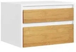 SoBuy Nachttisch, Ahorn, Fell, 2 Schubladen, Rechteckig, 40x26x30 cm,...