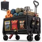 Albatros Bollerwagen, Schwarz, Kunststoff, 120 L, Rechteckig, 47x94x86 cm,