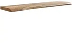 Mid.you Wandregal, Akazie, Holz, Akazie, massiv, 120x4x26 cm, handgemacht, h&auml;ngend,