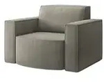 Fun M&ouml;bel Sessel, Grau, Textil, 98x74x89 cm, Wohnzimmer, Sessel, Polstersessel