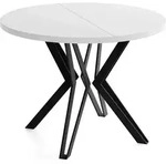 WFL Group Esstisch, Wei&szlig;, Metall, Nachbildung, 10-Sitzer, Rund,Rund,...