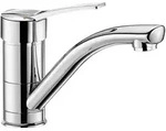 Delabie Einhebelmischer, Chrom, Metall, 22x9.5x30 cm, Badezimmer, Waschbecken &