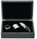K&auml;fer Weinzubeh&ouml;r-Set, Edelstahl, Metall, 3-teilig, 14.5x6.5x22.5 cm, Essen &