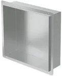 LuxeBath Duschnische, Silber, Metall, Rechteckig, 30x30x10 cm, Badezimmer, Baden &