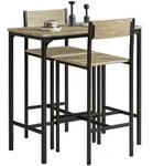 SoBuy Bartisch, Natur, Holzwerkstoff, 89x87x45 cm, Esszimmer, Barm&ouml;bel,...