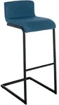 CLP Barhocker, Blau, Metall, 40x96x50 cm, Esszimmer, Barm&ouml;bel, Barhocker