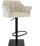 CLP Barhocker, Creme, Metall, 64x88x45 cm, Esszimmer, Barm&ouml;bel, Barhocker
