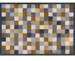 wash+dry L&auml;ufer Neutral Squares, Beige, Textil, Patchwork, rechteckig, 60x85...