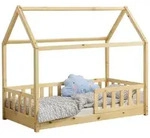 Juskys Kinderbett, Natur, Holzwerkstoff, 80x160 cm, Kinder- & Jugendzimmer,