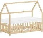 Ml-Design Kinderbett, Natur, Holz, Kiefer, Rechteckig, 80x160 cm, Kinder- &