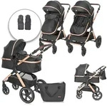 Lorelli Kinderwagen, Schwarz, Metall, 59x112x96 cm, unisex, Baby on Tour,