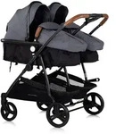 Chipolino Geschwisterkinderwagen, Dunkelgrau, Metall, 75x104x80 cm, unisex,...