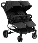 Kikka boo Geschwisterkinderwagen, Schwarz, Metall, 73x104x79 cm, unisex, Federung,