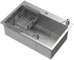 Ml-Design Sp&uuml;lbecken, Silber, Metall, 45x20x68 cm, K&uuml;chen, K&uuml;chenausstattung,