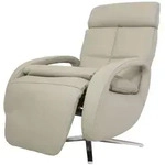 MCW Relaxsessel, Grau, Leder, 70x109x147 cm, Wohnzimmer, Sessel, Polstersessel