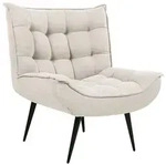Beliani Sessel, Beige, Textil, 1-Sitzer, 73x92x79 cm, Wohnzimmer, Sessel,