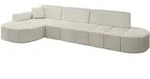 Altdecor Ecksofa, Creme, Textil, 3-Sitzer, L-Form, 337x173 cm, Wohnzimmer,...