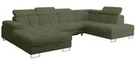 Altdecor Wohnlandschaft, Smaragdgr&uuml;n, Textil, 5-Sitzer, 203x79x345 cm, Wohnzimmer,