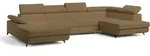 Masseno Wohnlandschaft, Orange, Holz, 5-Sitzer, U-Form, 339x89x190 cm,...