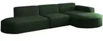 Fun M&ouml;bel Ecksofa, Gr&uuml;n, Textil, L-Form, 296x165 cm, Wohnzimmer, Sofas & Couches,