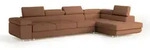 Masseno Ecksofa, Kupfer, Holz, 5-Sitzer, L-Form,L-Form, 346x202 cm, Wohnzimmer,...